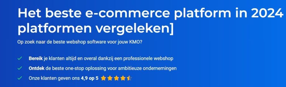 beste webshop platform